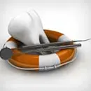 A tooth with dental equipment, symbolizing the Smiles of Cary dental specialties