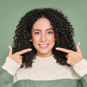 Teeth being whitened, one of the Smiles of Cary dental specialties